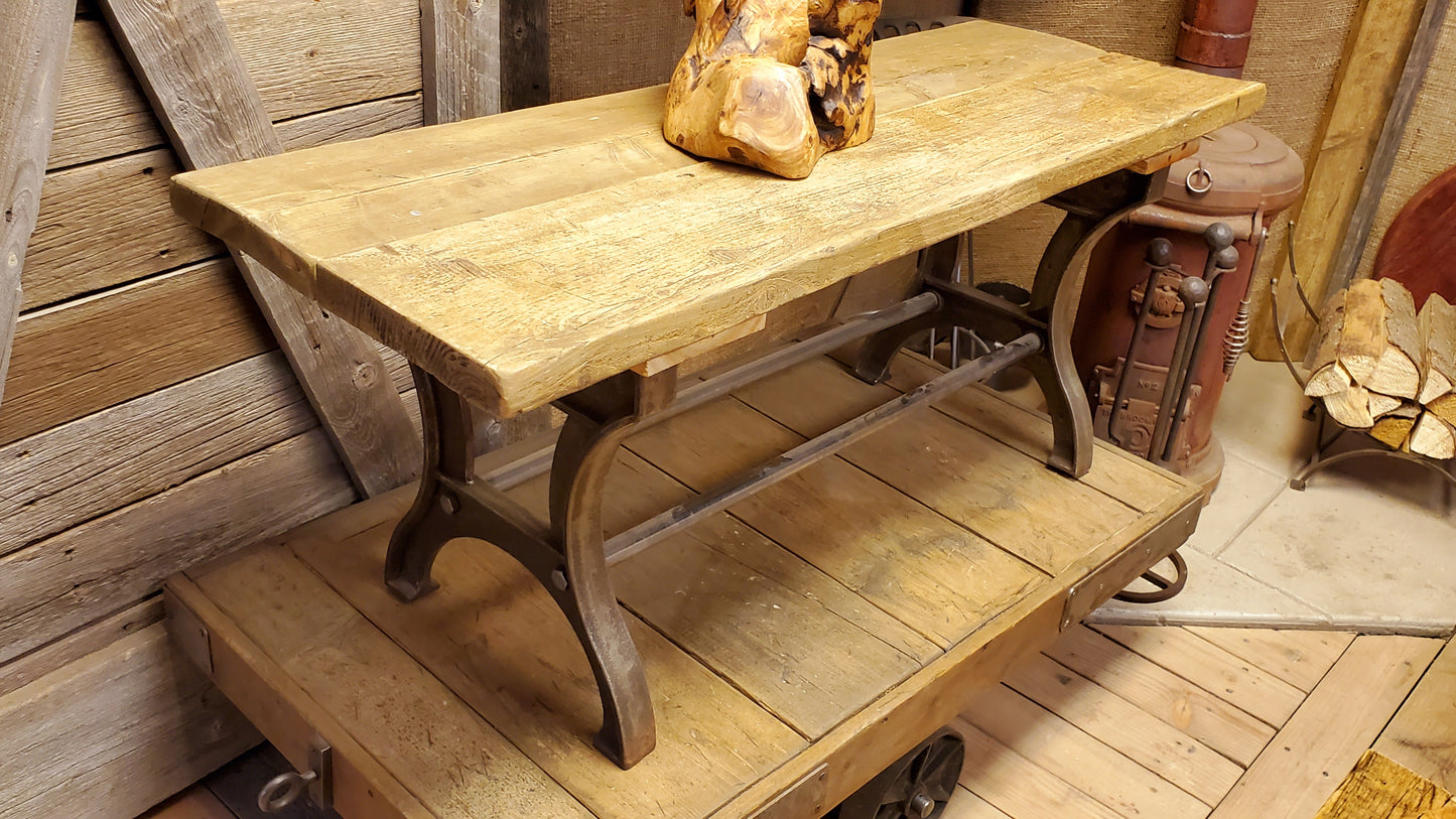 ANLABY Cast Antique Iron table ( No Top) 29 1/4 inches high by 27.5 inches wide