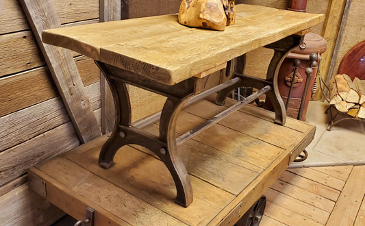 ANLABY Cast Antique Iron table ( No Top) 29 1/4 inches high by 27.5 inches wide
