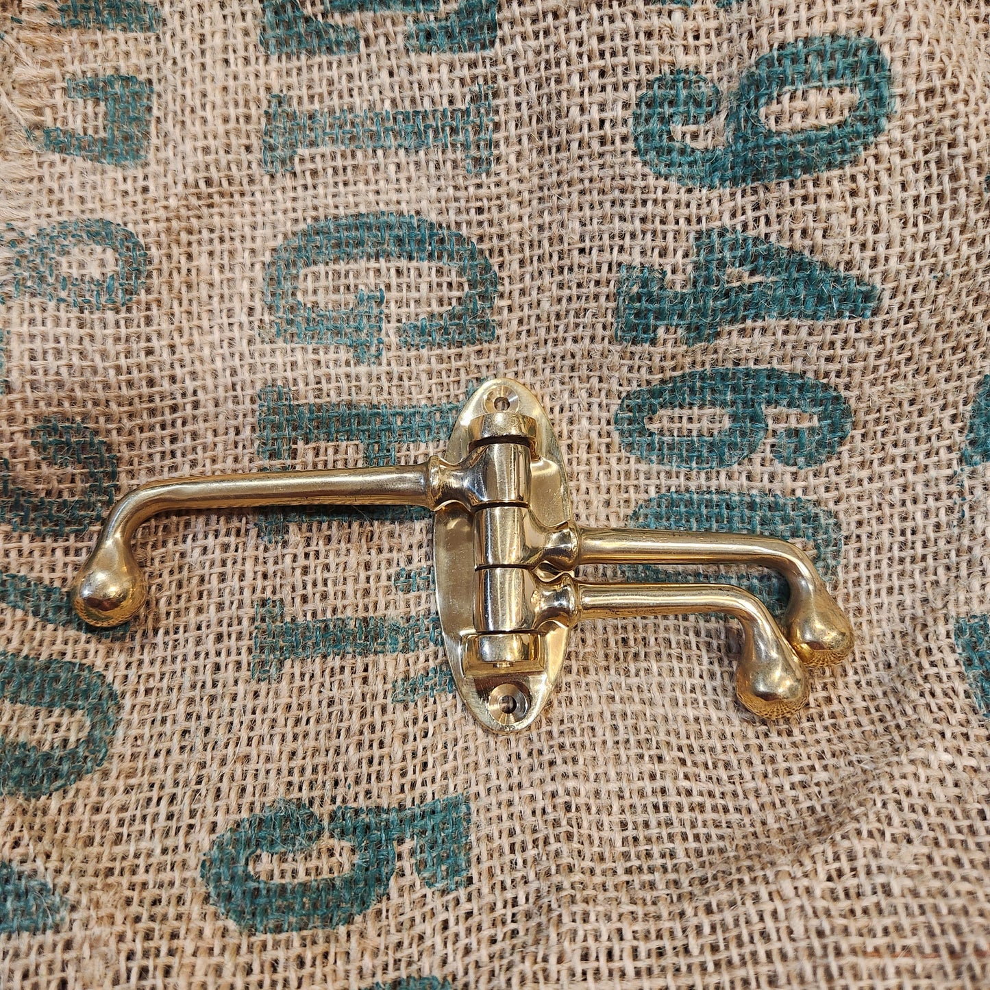 Swivel Hook Triple VICTORIAN Solid Brass 75mm x 100mm