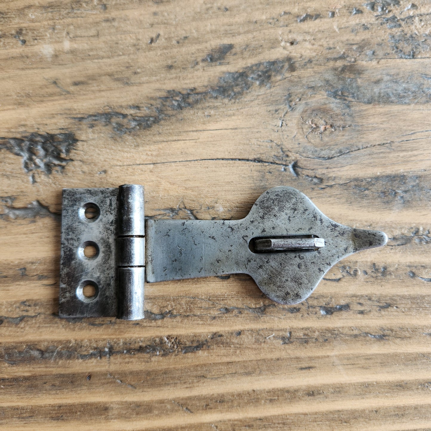 Hasp & Staple - Cast Antique Iron, Rusted Finish or Satin Epoxy