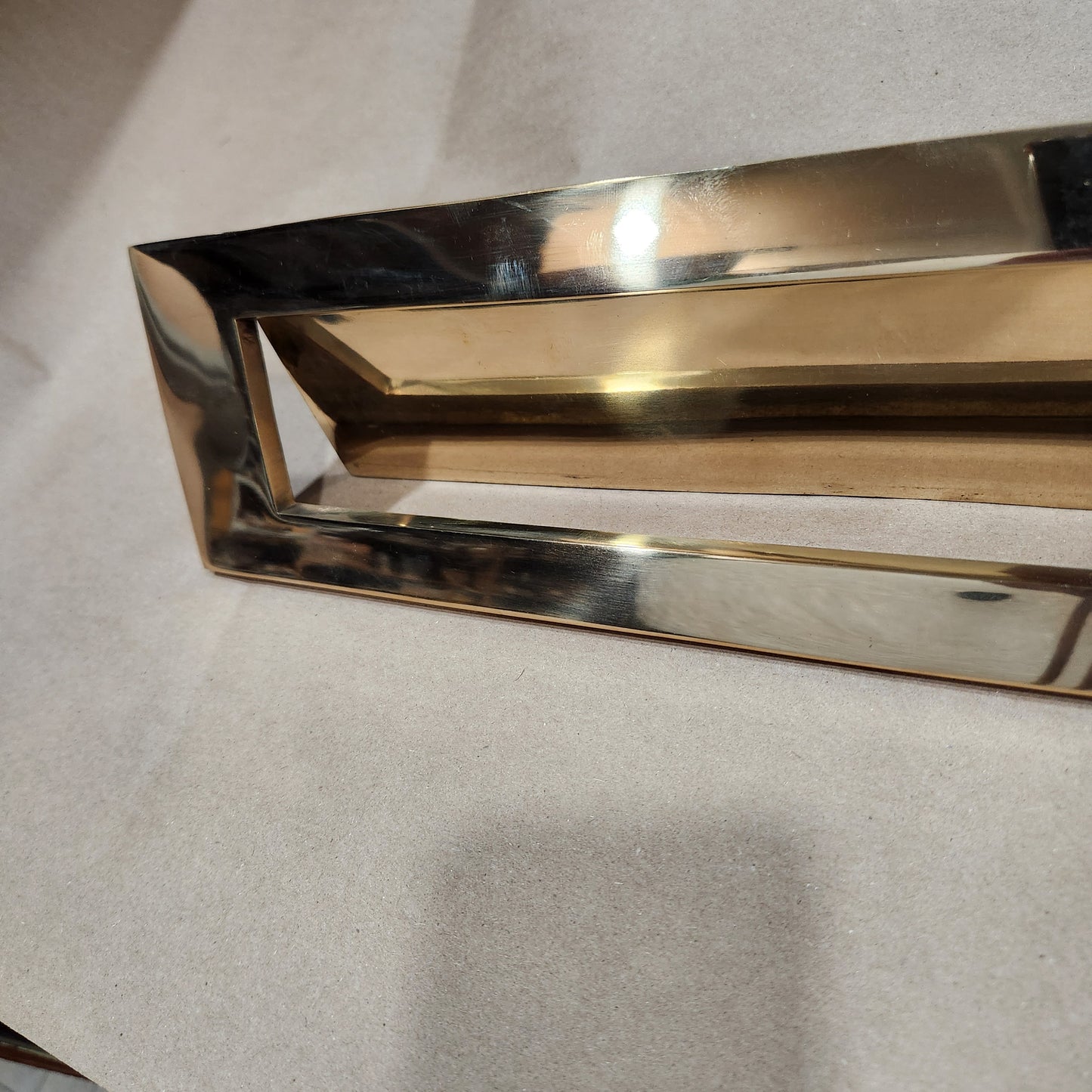 Letter Box Plate - Brass - Plain or with letter
