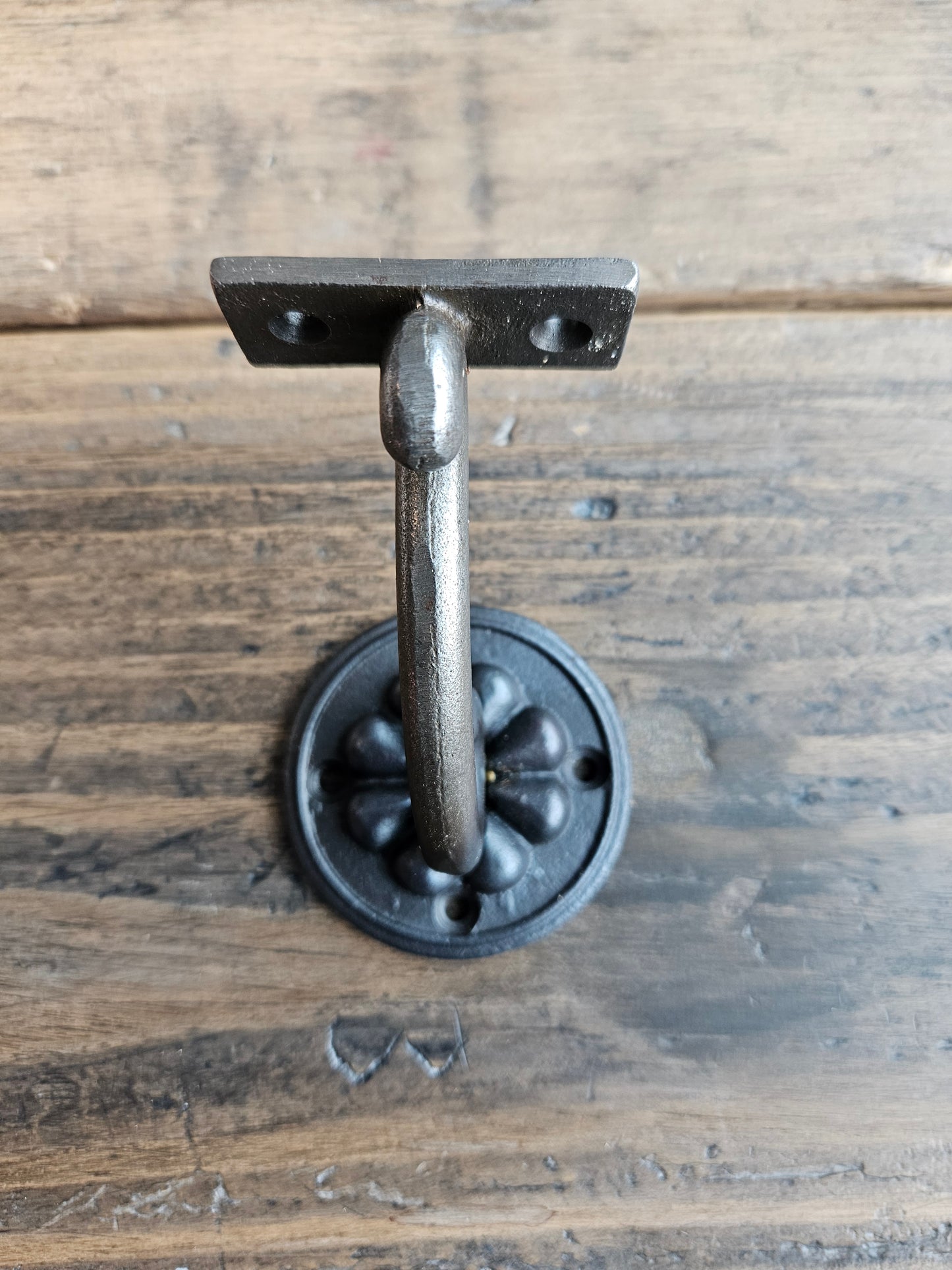Hand Rail Bracket FLOWER 3" - Cast Iron - 2 Finishes
