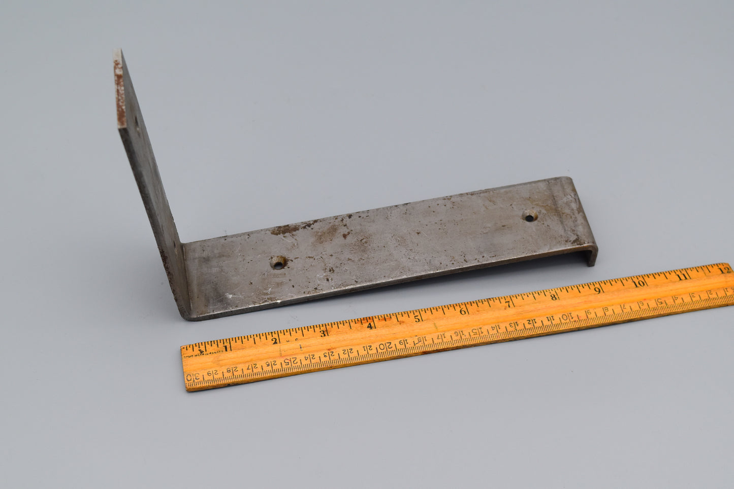 Hand forged bracket, soft industrial look