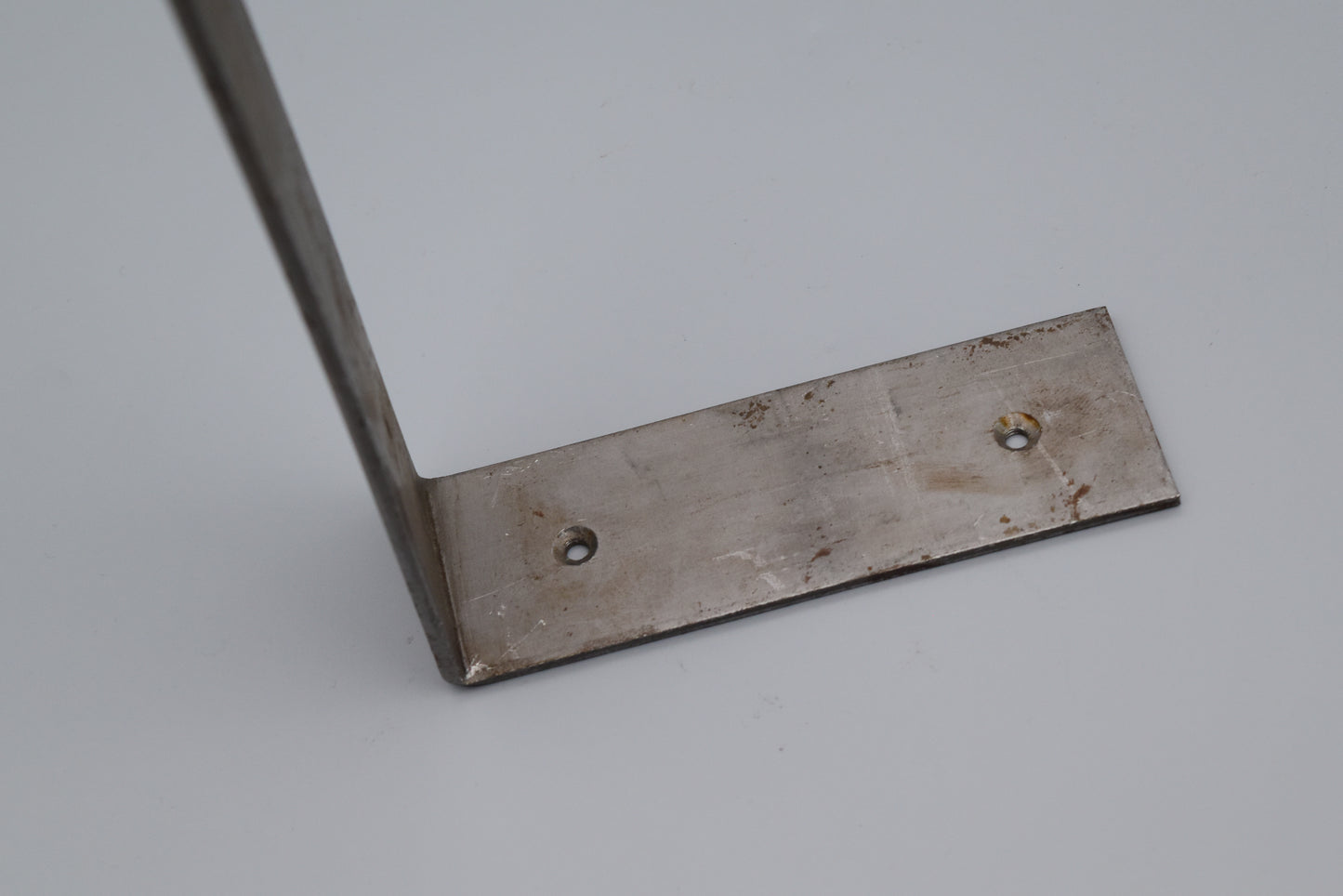 Hand forged bracket, soft industrial look