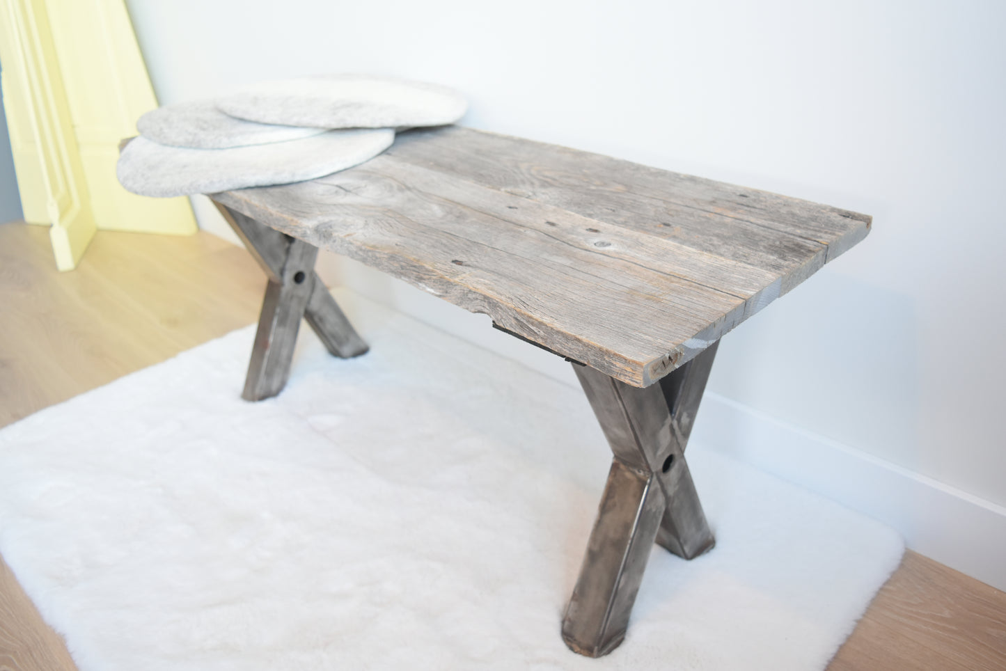 Grey Barn Wood Bench