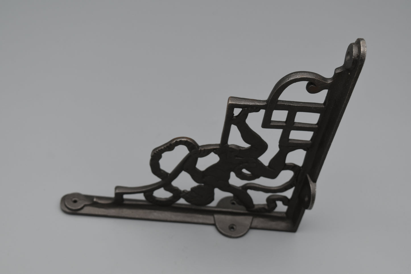 Cherub Shelf Bracket - Antique Iron - 9.5” x 9.5”