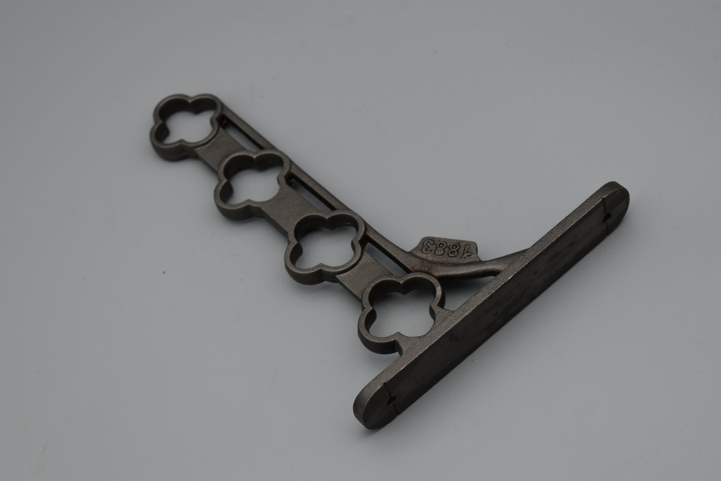 Vintage 1883 Clothes Airer Wall Bracket - antique iron