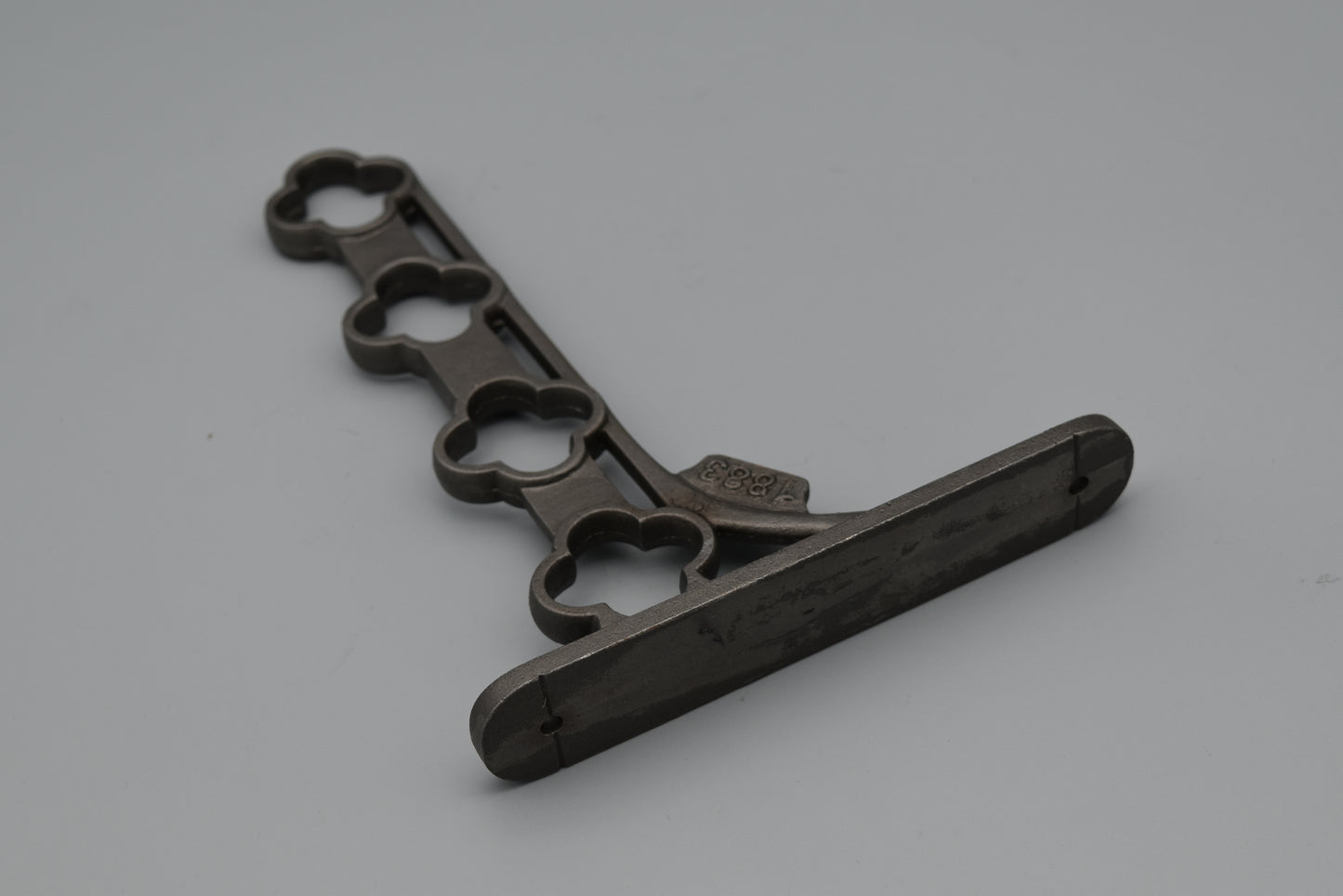 Vintage 1883 Clothes Airer Wall Bracket - antique iron