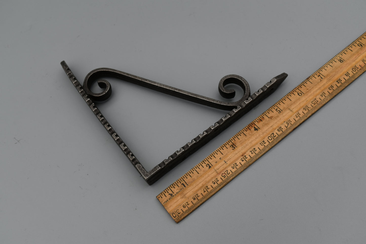 Antique Iron 6" by 6" Scroll Shelf Bracket