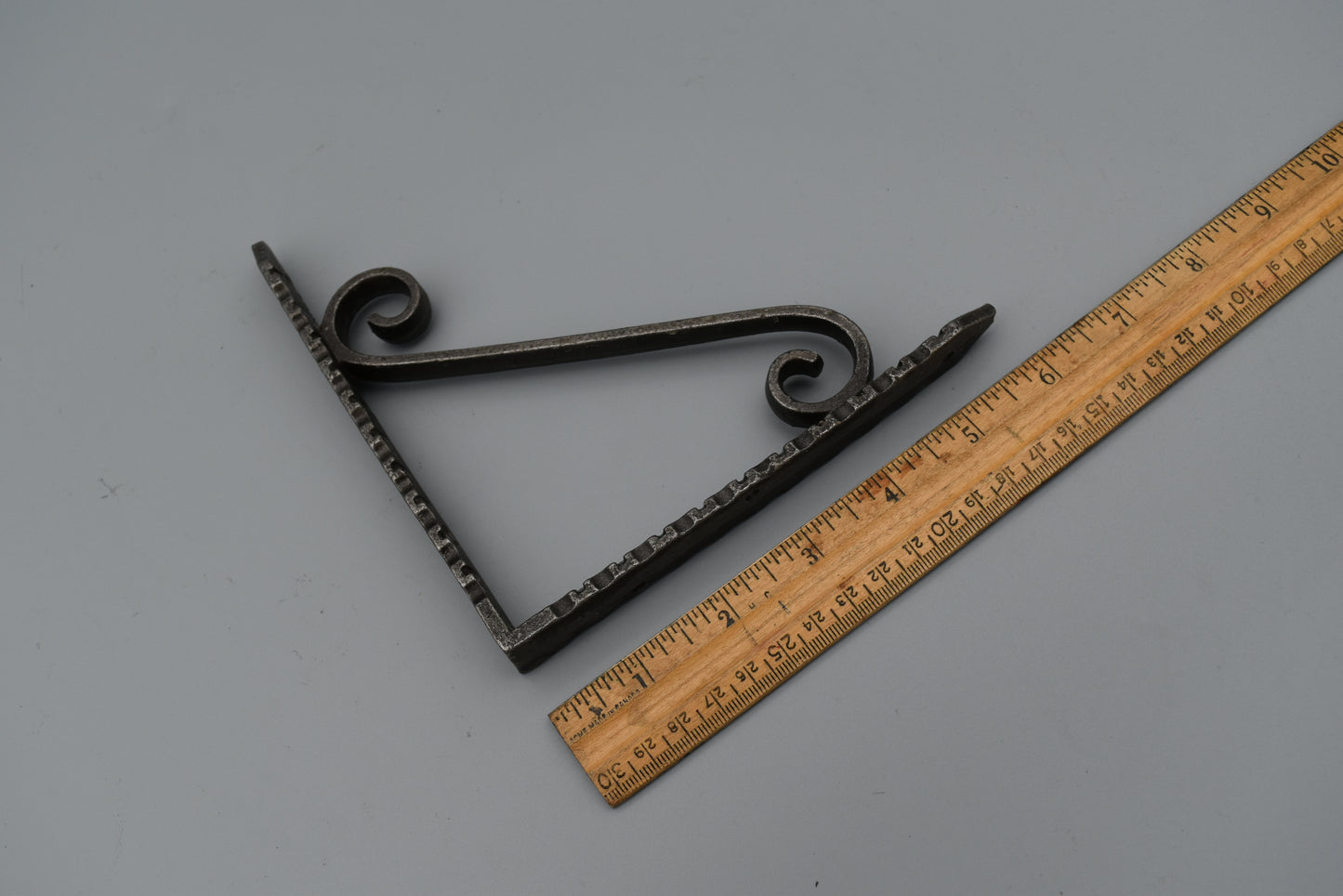 Antique Iron 6" by 6" Scroll Shelf Bracket