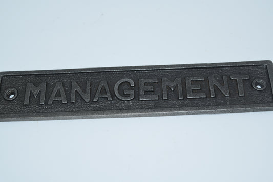 Management Plaque