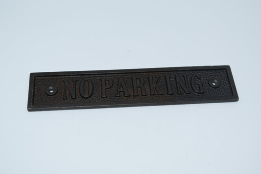 No Parking Plaque