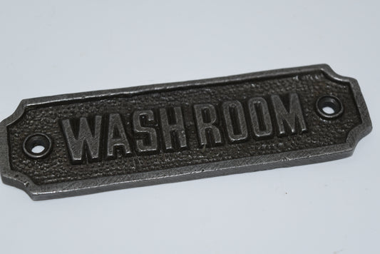 Washroom Plaque