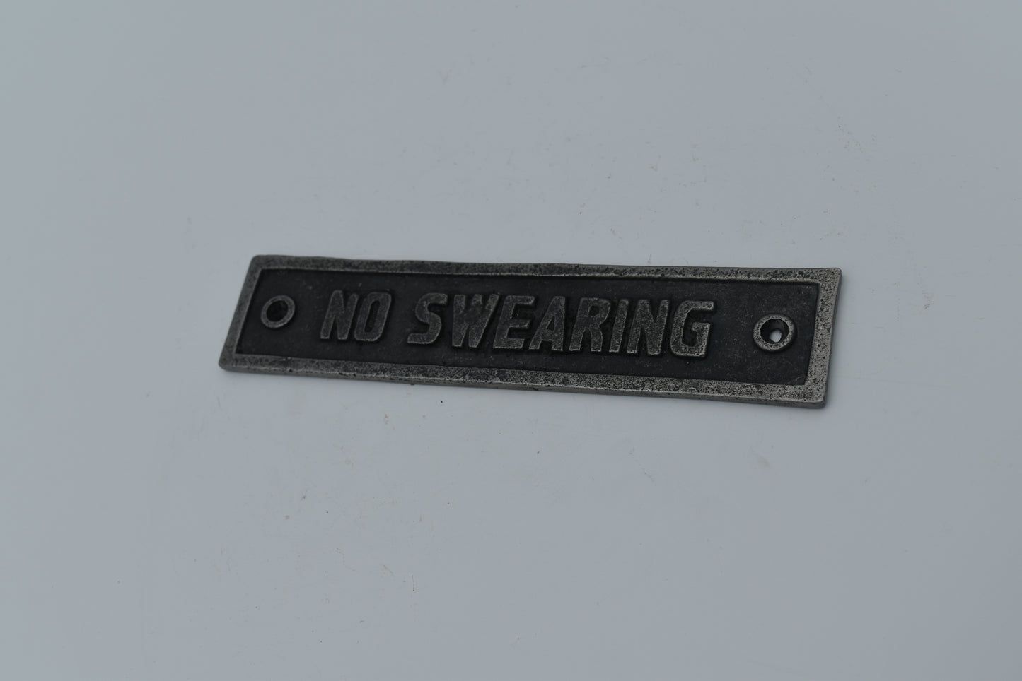 No Swearing Plaque