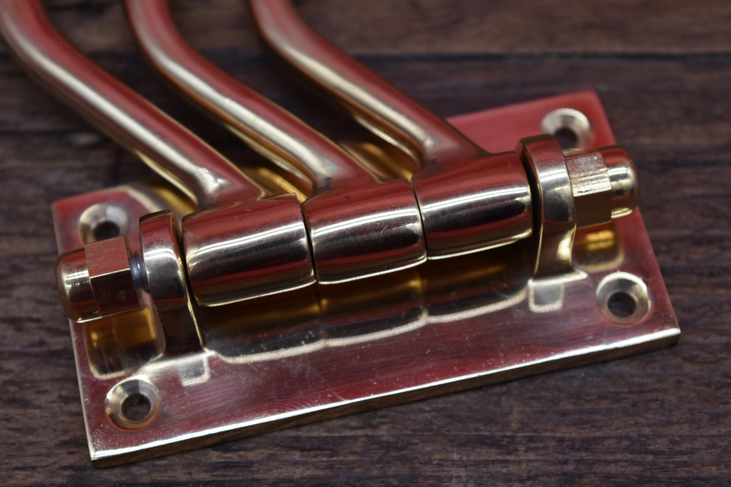 Swivel Hook Triple LUXURY Solid Brass 100mm