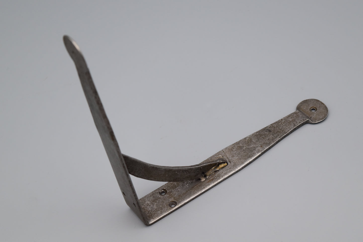 Shelf Bracket GALLOWS Light Duty Hand Forged Penny End Antique Iron