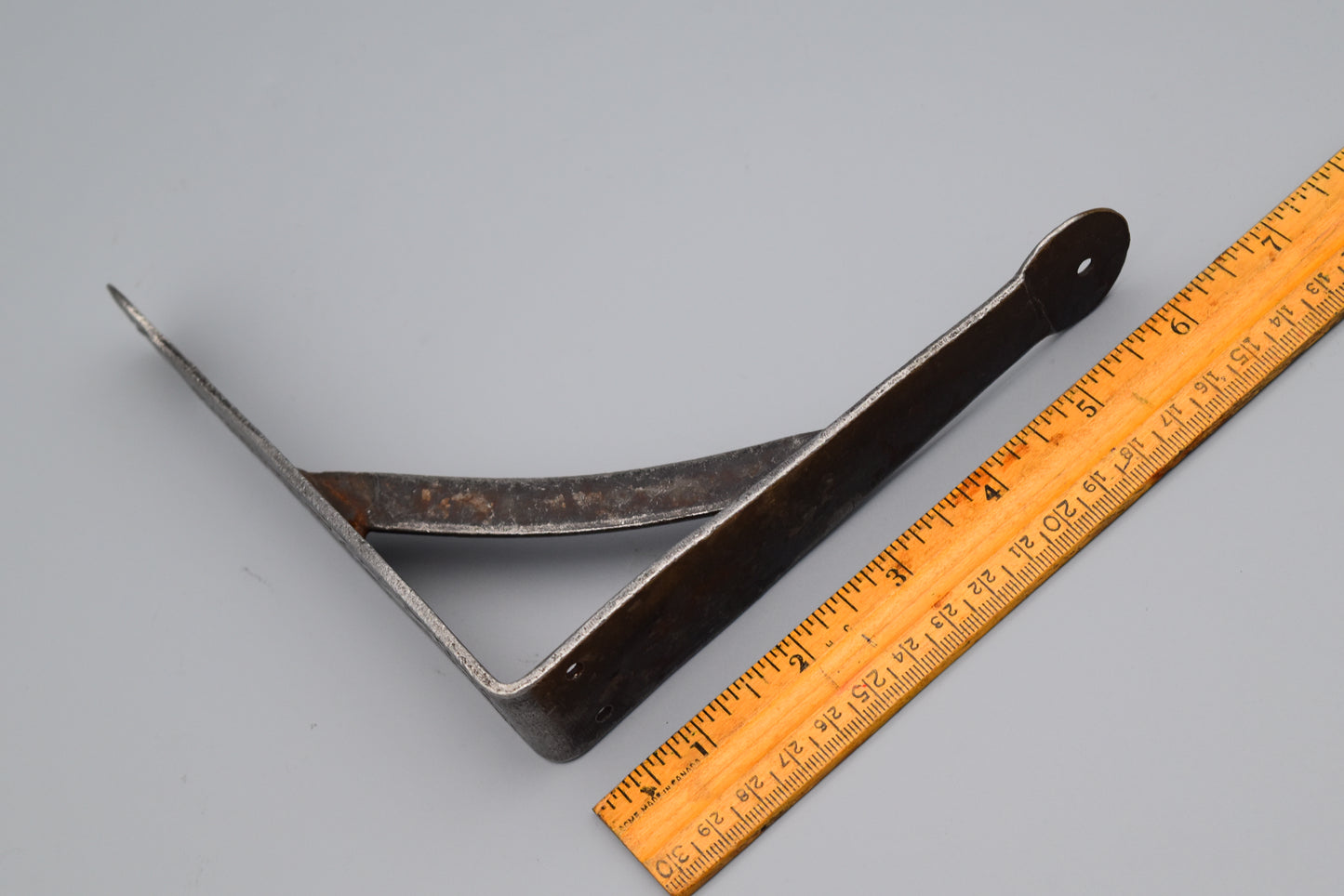 Shelf Bracket GALLOWS Light Duty Hand Forged Penny End Antique Iron
