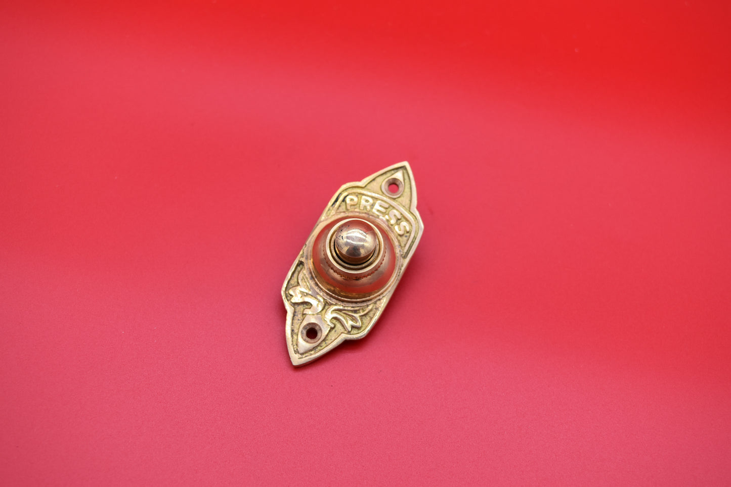 Door Bell Push - The Minster - Brass