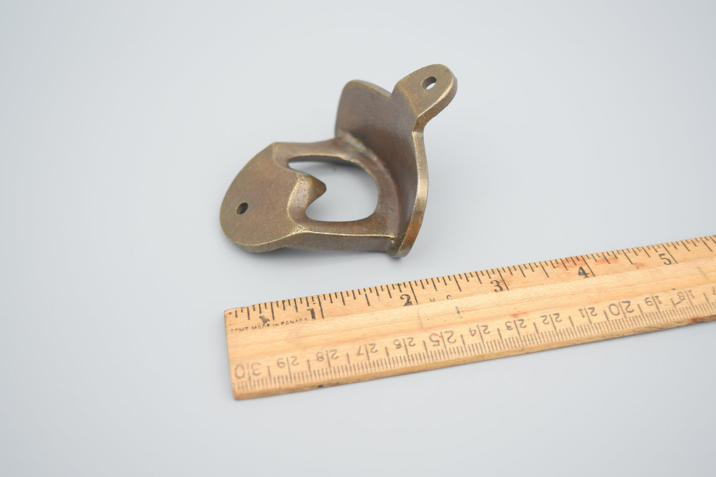 Bottle Opener Wall Mounted PLAIN Antique brass on Iron