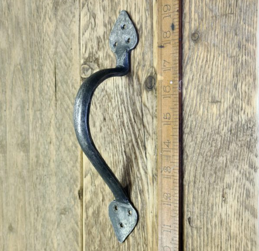 Pull Handle MARSHALL Unequal Hand Forged Antique Iron 255mm