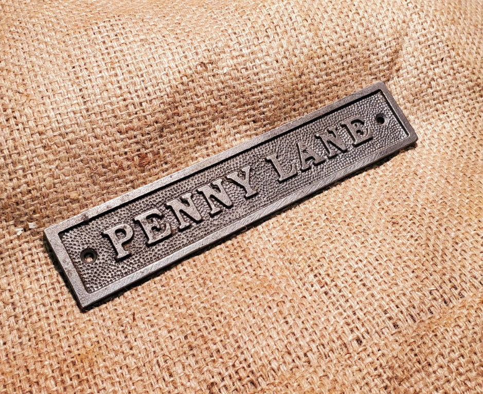 Penny Lane - Cast Iron Plaque