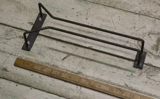 Wine Glass Rack - 12" or 18" Antique Iron
