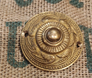 Door Bell Push - Rococco - Brass