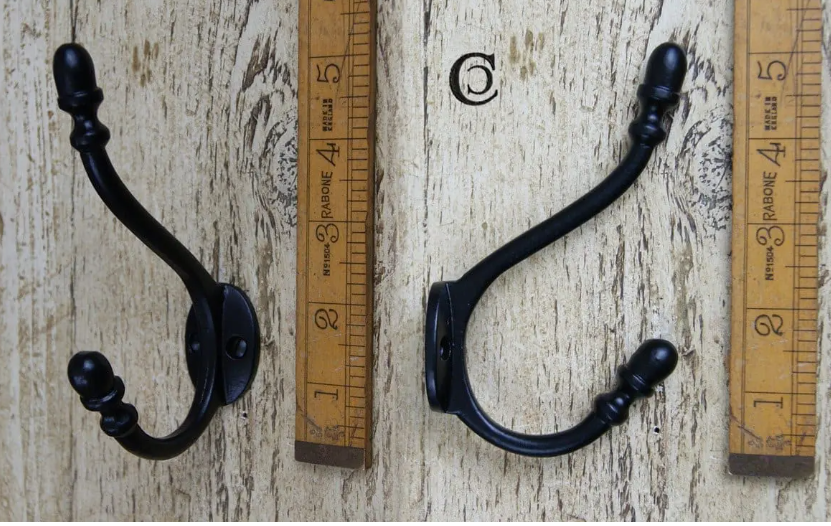 The Acorn Hat & Coat Hook - Antique Copper, Antique Brass, Solid Brass, Antique iron or Epoxy Black