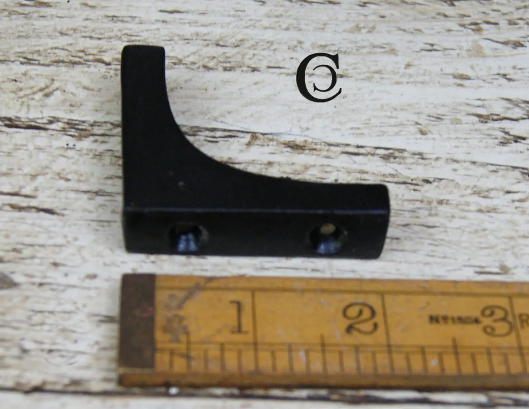 Corner Protectors - (4 finishes) Antique iron, Rustic, Black Beeswax, Polished Brass 2" x 2" x 1/2"