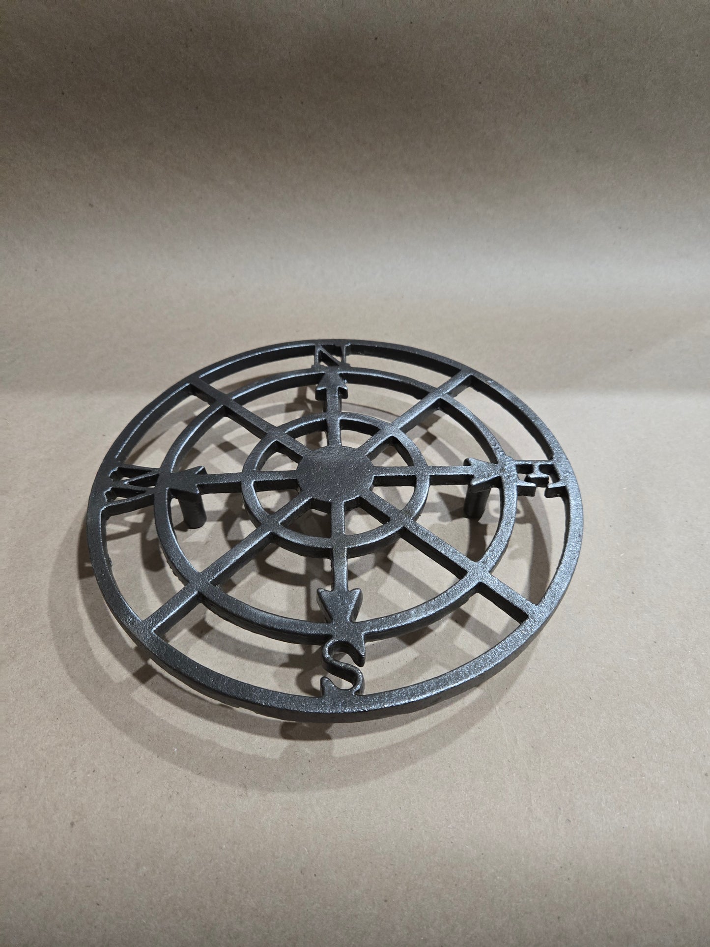 Trivet Pot Stand / Circular Compass - 8 inches wide by 2 inches high