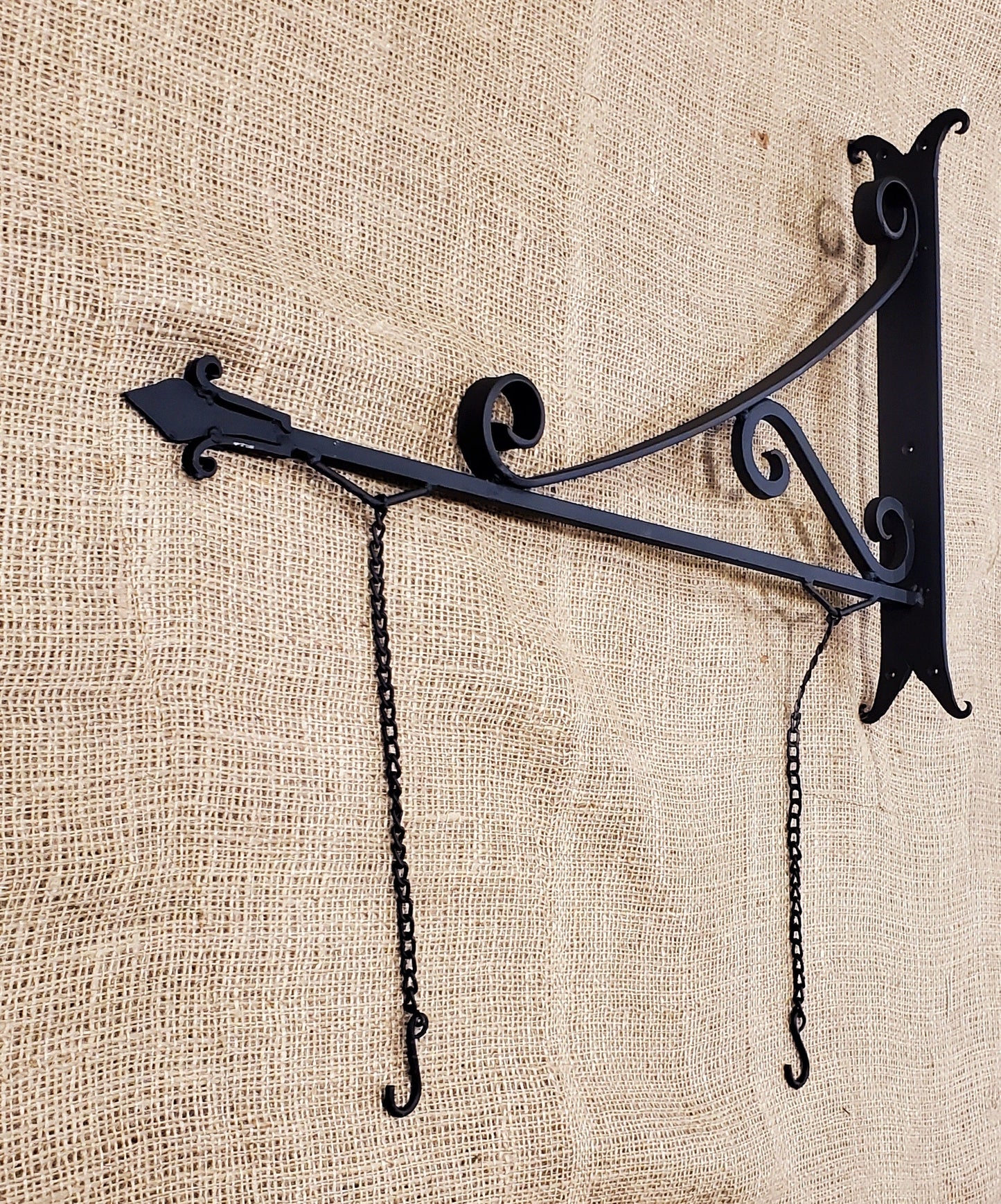 Pub Style Hanging Bracket (Large 12" x 14", 15.7" by 23.6" BOTH with UNIQUE STYLES) with chains