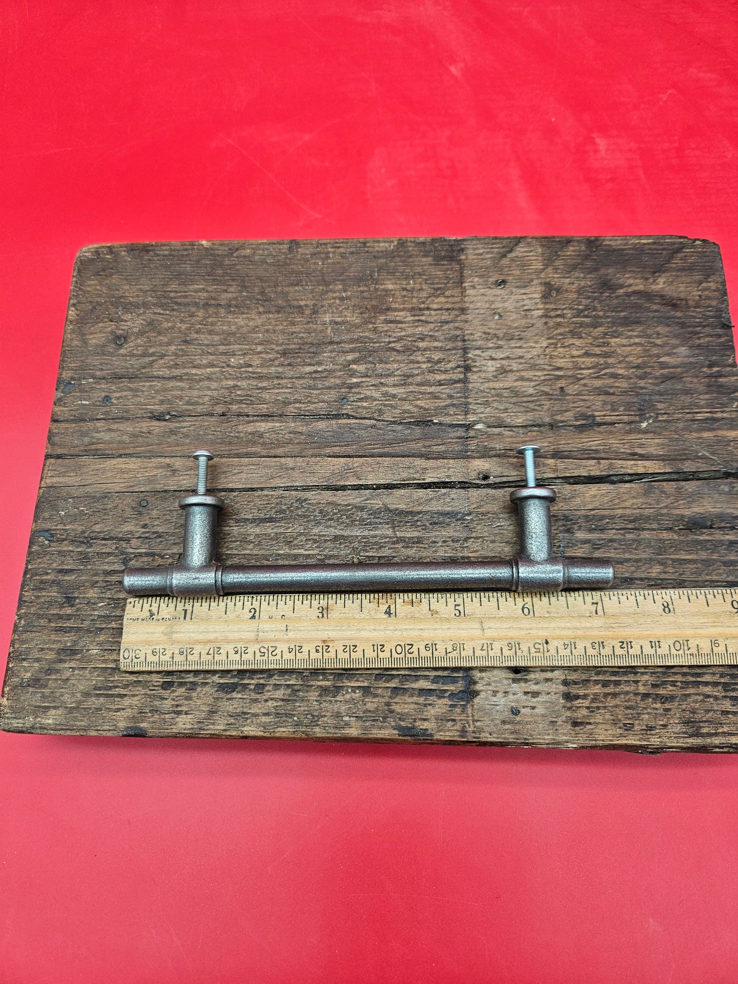 Bar Handle Cast Antique Iron KETTLEWELL 7 inches