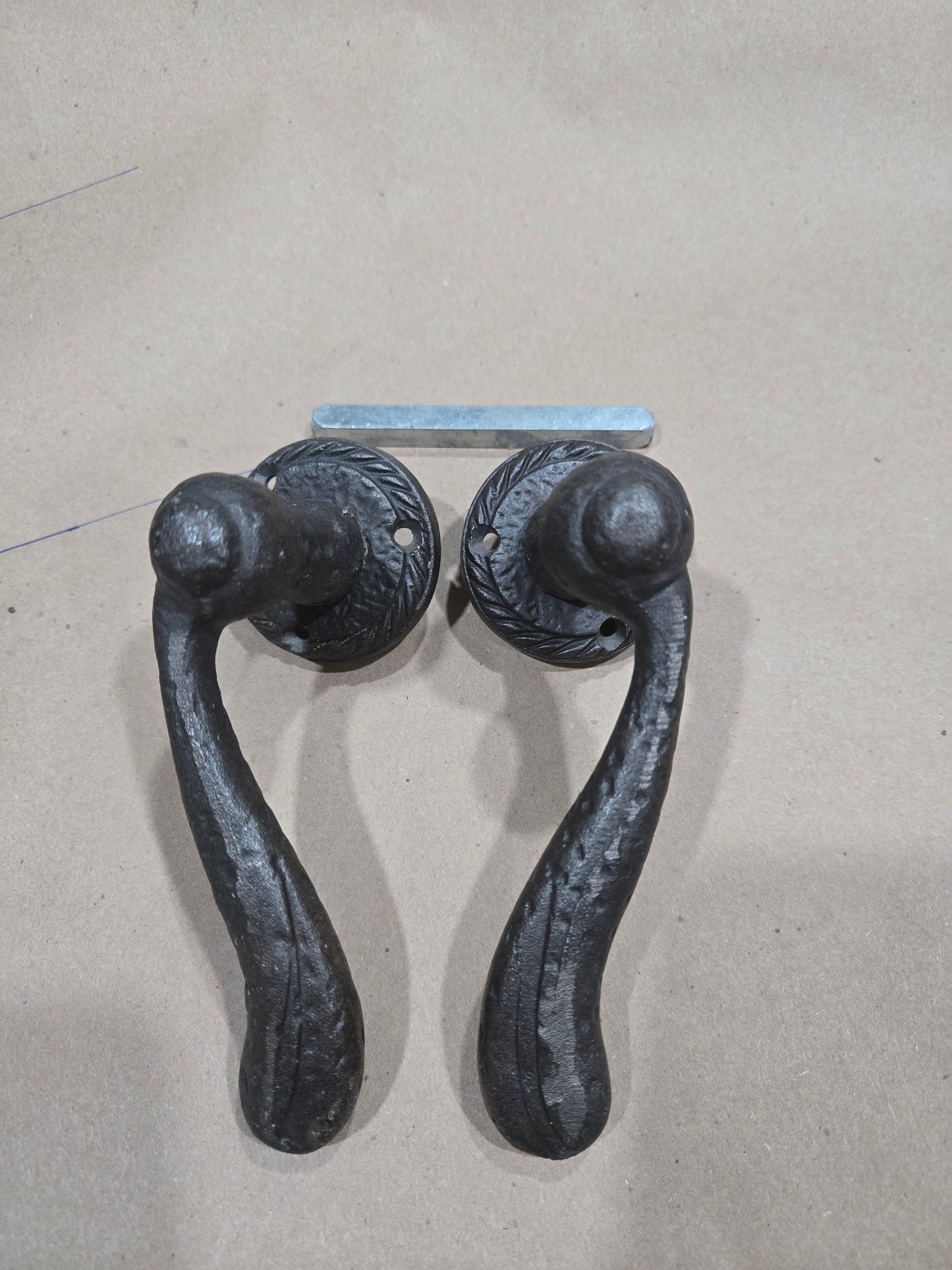 Door Lever Handle Set - Georgian Hammered Rope