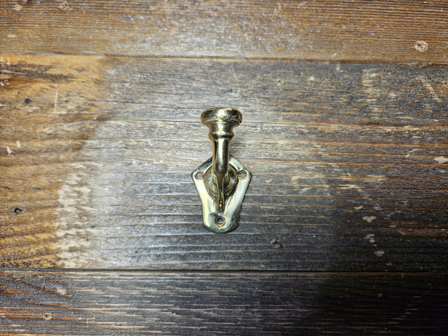 Larder Hook - Antique Iron and Solid Brass Finishes