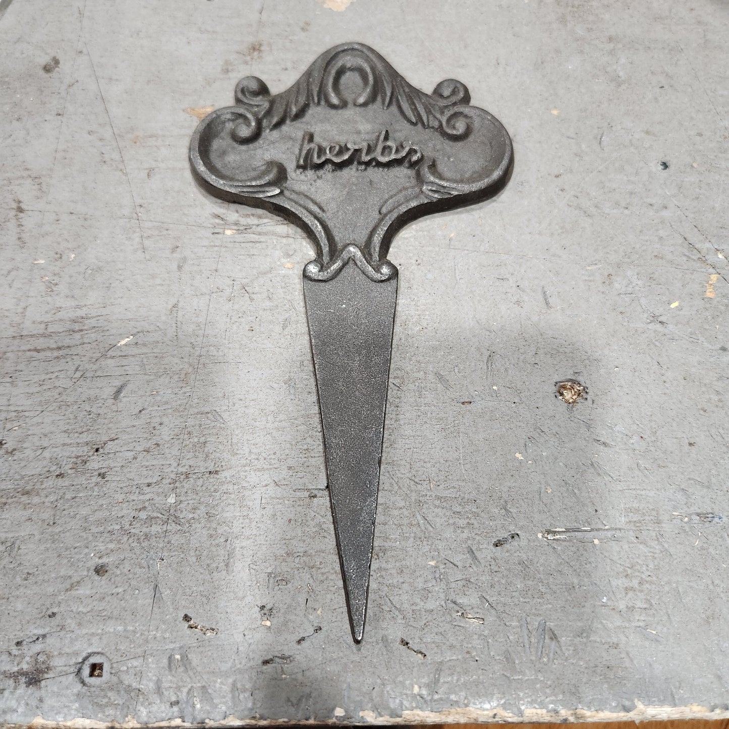 The "herb" garden sign
