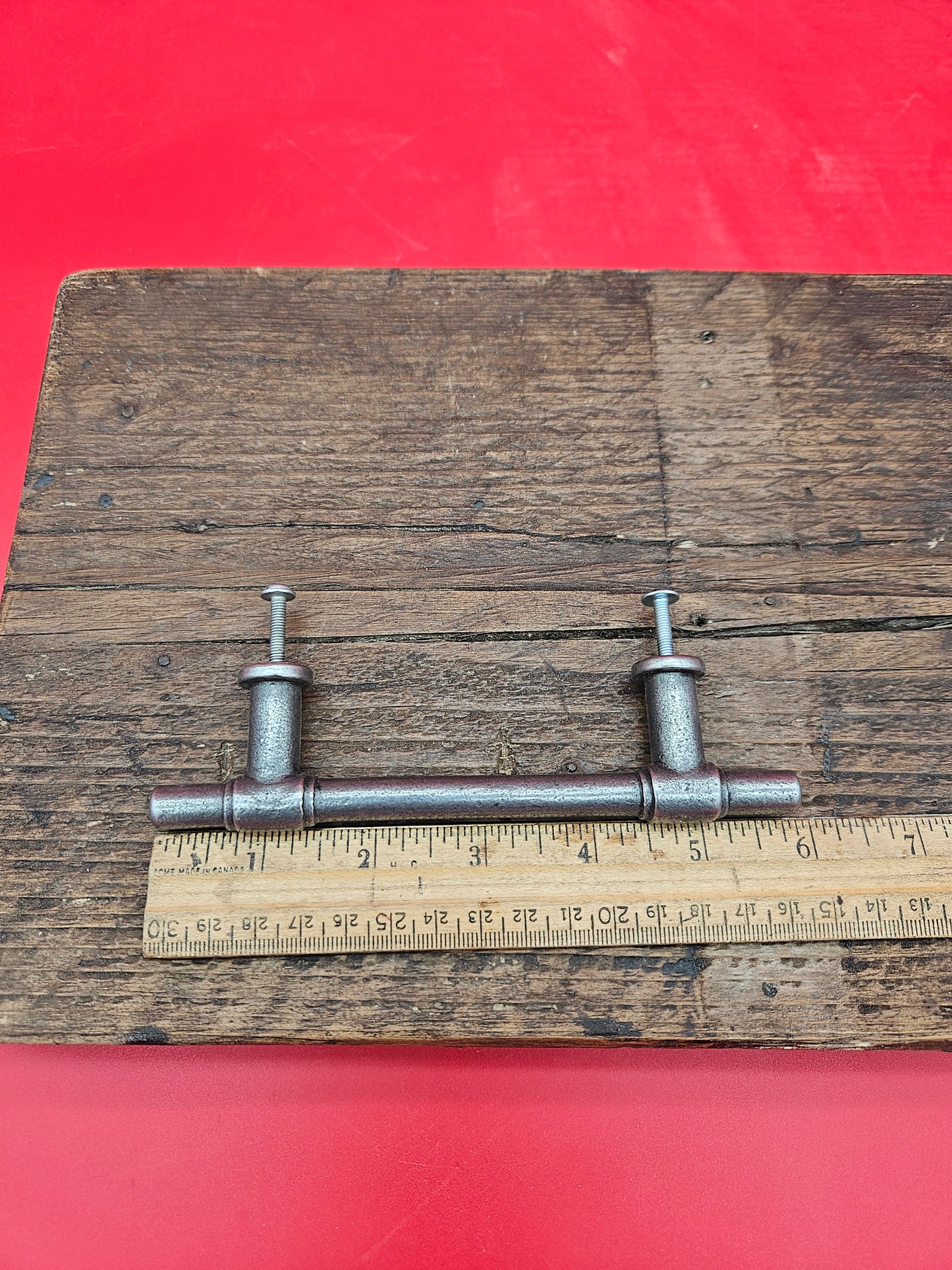 Bar Handle Cast Antique Iron KETTLEWELL 6 inches