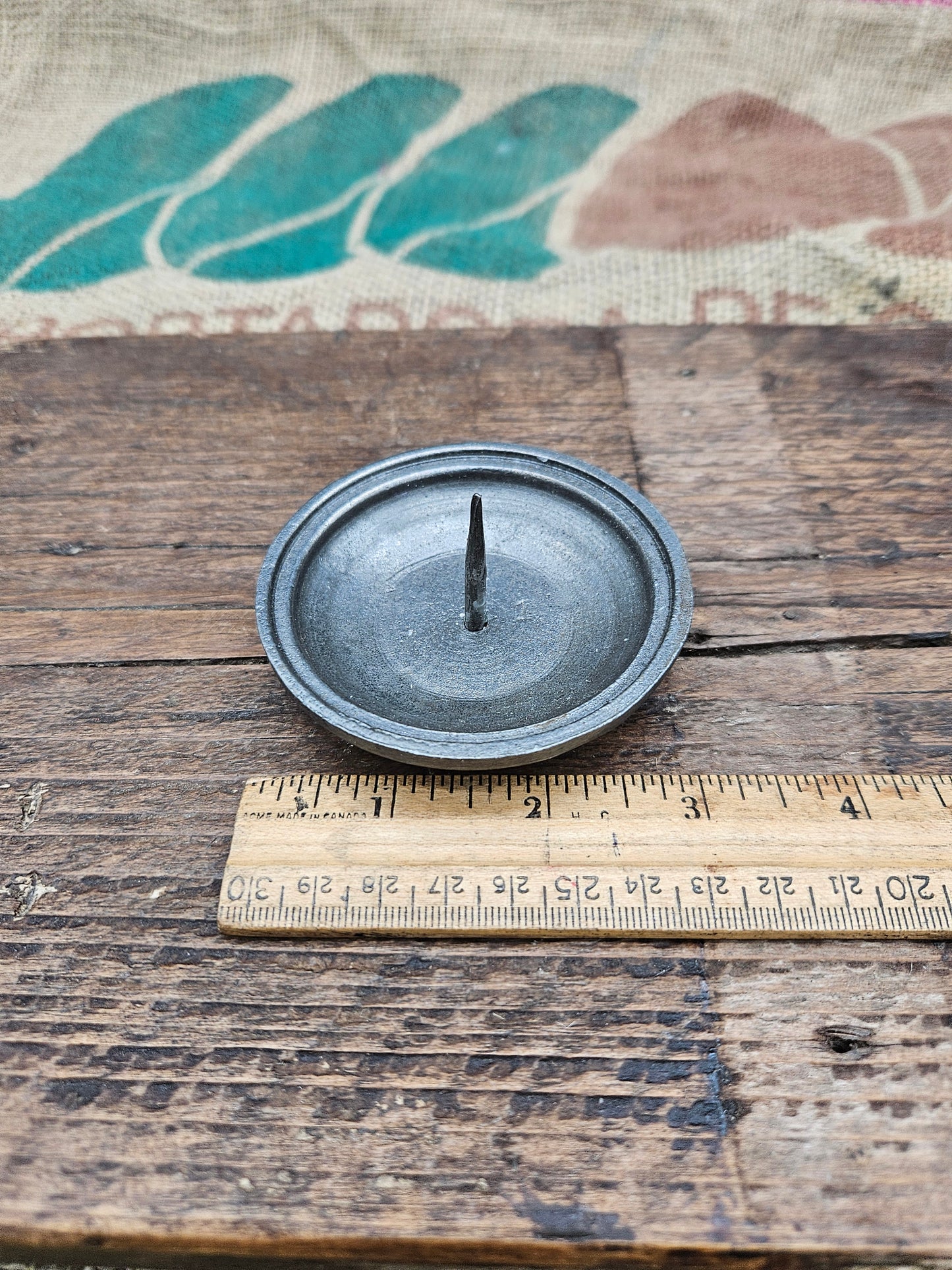 Candle Base Holder - Cast Iron 3"