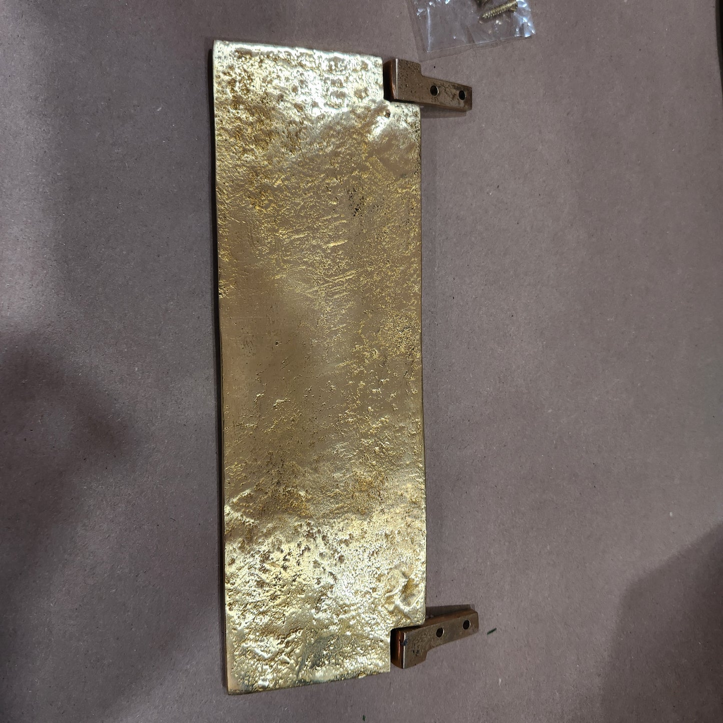 Letter Box Plate - Brass - Plain or with letter