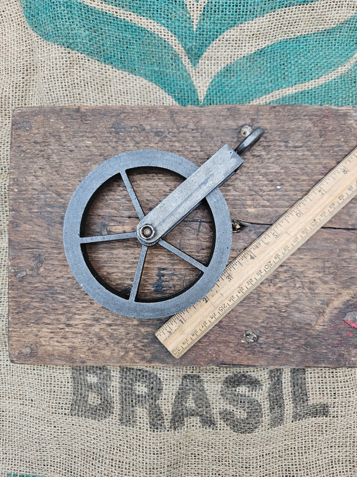 Pulley Wheel 5" with Hook Loop