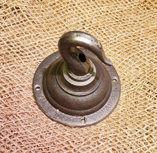 Round Ceiling Flange Hook - Very Heavy Duty - Spearhead Collection - Lighting - Single Hooks