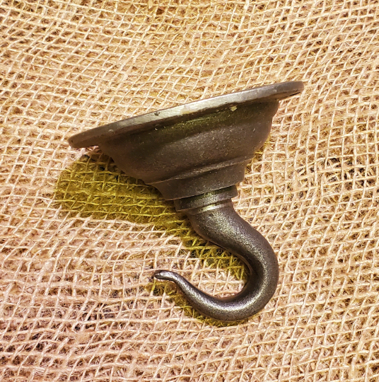Round Ceiling Flange Hook - Very Heavy Duty - Spearhead Collection - Lighting - Single Hooks