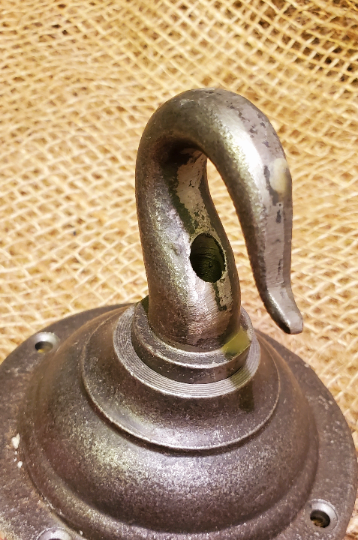 Round Ceiling Flange Hook - Very Heavy Duty - Spearhead Collection - Lighting - Single Hooks
