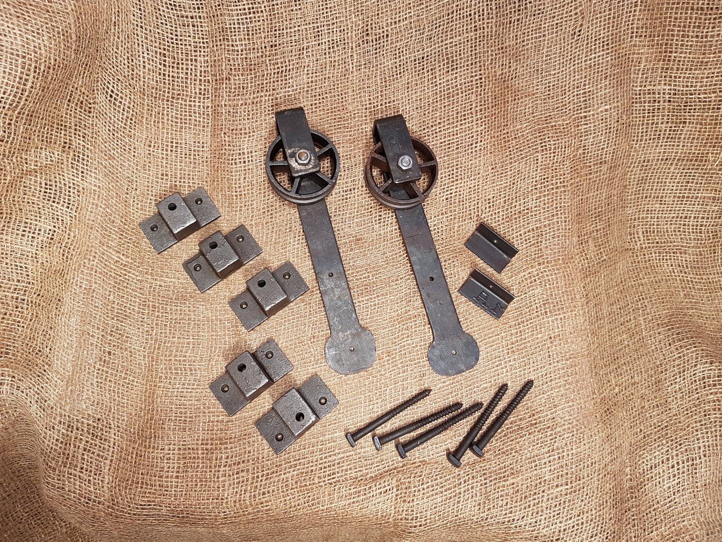 Sliding Door Hardware Kit 6 ft. Top Rail - Spearhead Collection - Door & Gate Entryway Hardware - Barn Door Hardware, Barn Restoration, Door and Entry Way Accessories, Hardware, Industrial ha