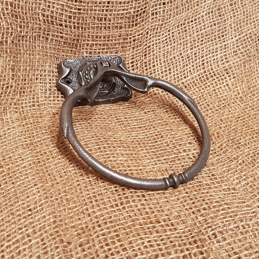 Towel Ring - Balmoral 5" Antique Iron - Spearhead Collection - Rails & Rings - Bathroom Decor, Hardware, Home Decor, Interior Decor, Rails Rings & Eye Loops, Towel Holders