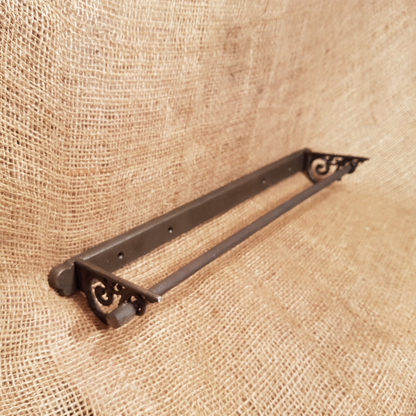 Towel Rail with Scroll Ends - 21" - Spearhead Collection - Rails & Rings - Bathroom Decor, Home Decor, Rails Rings & Eye Loops, Towel Holders