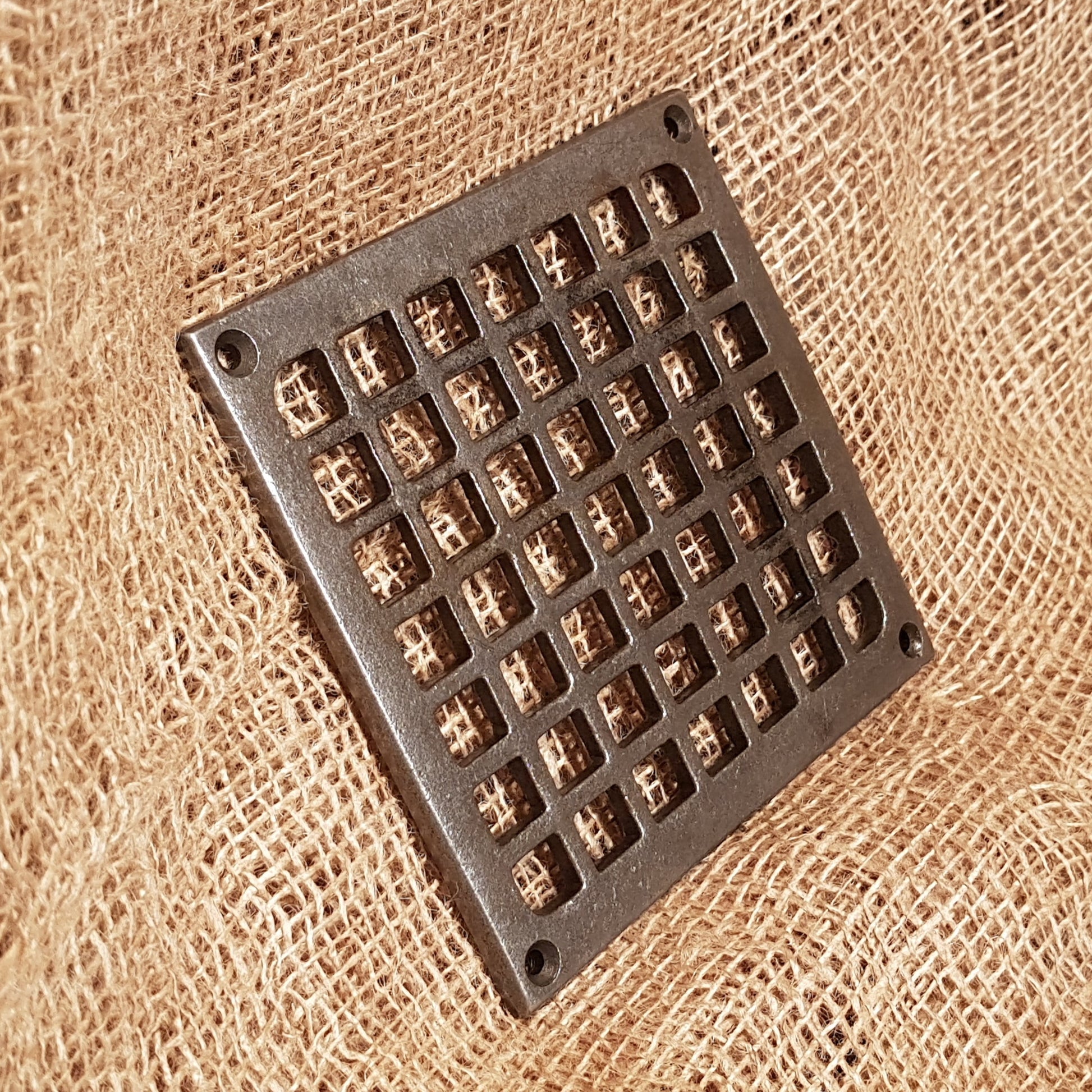 Door Grille / Vent Cover - Flat Square Design - Spearhead Collection - Grilles, Trivets & Vents - Barn Restoration, Grill Vents, Vents, Victorian, Wall Vents