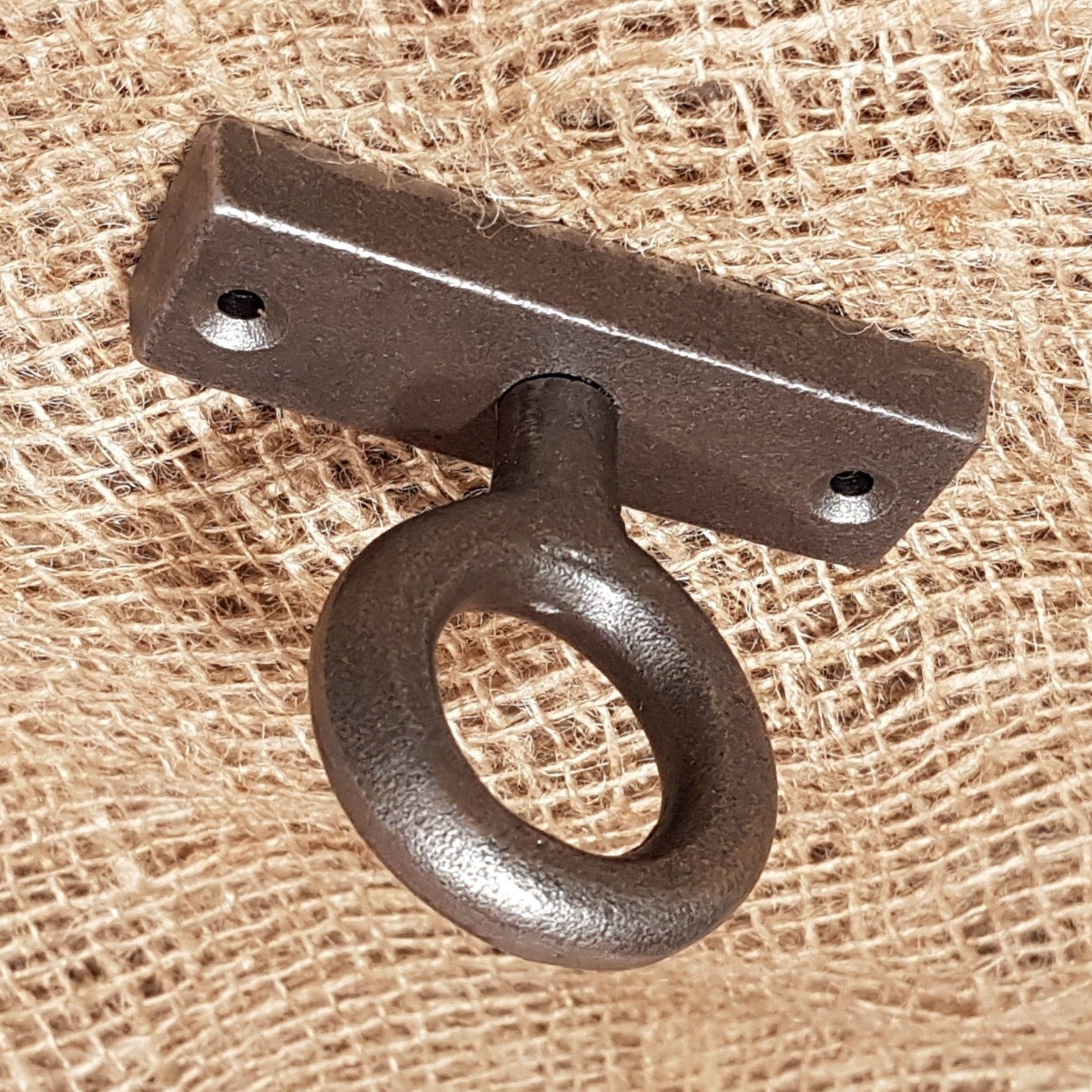 Wrought Iron Ceiling Hook Screw - Heavy Duty Primitive Style Hanger For Lamps & Planters