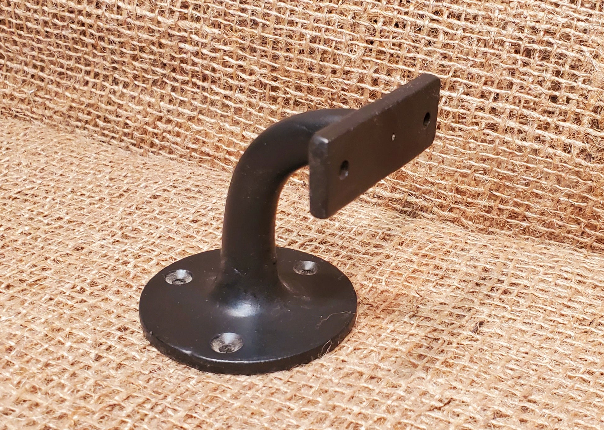 Hand Rail Bracket 3" Heavy Duty Black - Spearhead Collection -  - Barn Restoration, Brackets, Hardware, Home Decor, Misc. Brackets & Fittings, Supports