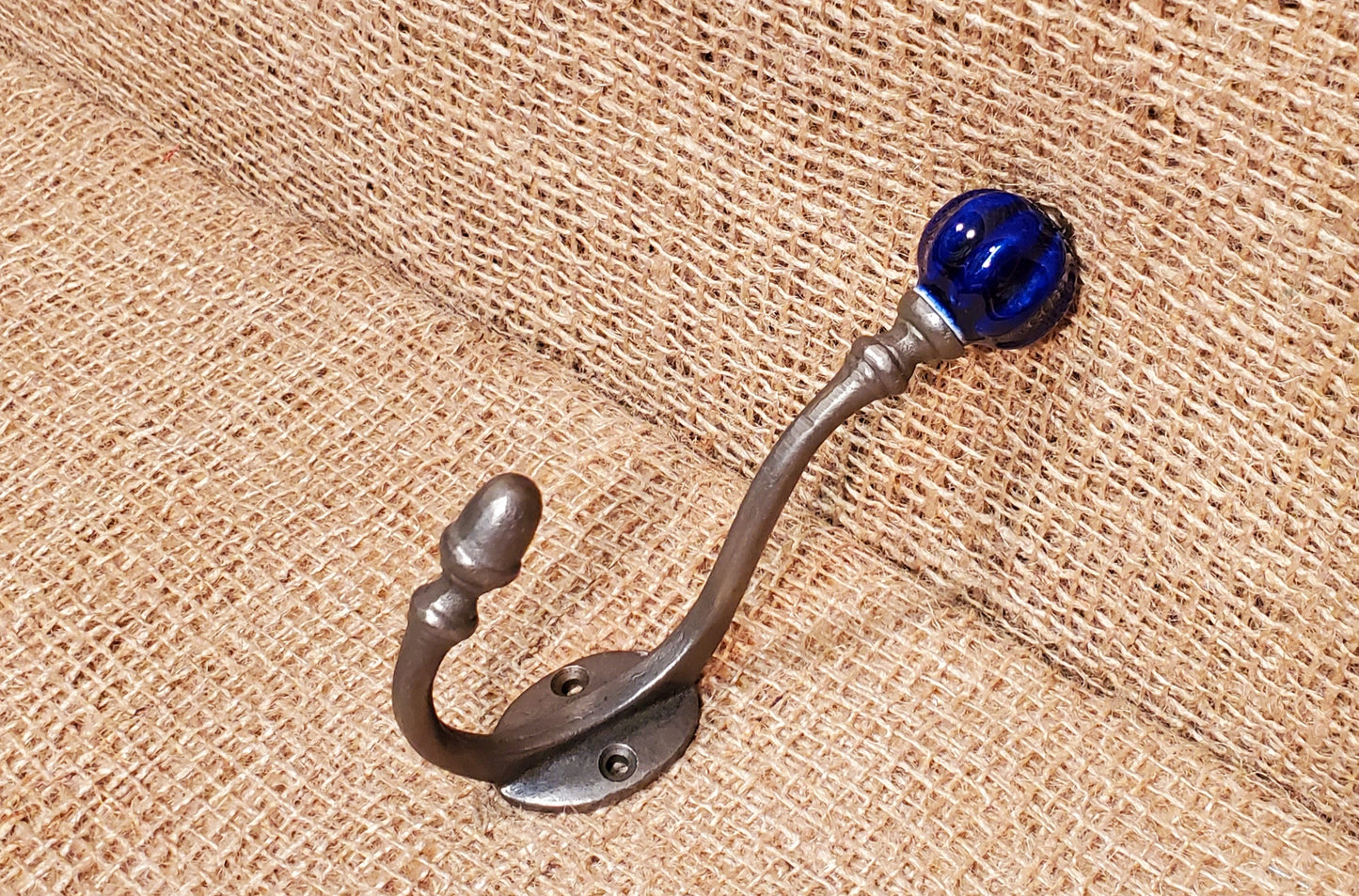 Albany Acorn - Hat & Coat Hook - Dark Blue - Spearhead Collection - Hat and Coat Hooks - Coat Hooks, Hat &amp; Coat Hook, Hat and Coat Hooks, Hooks