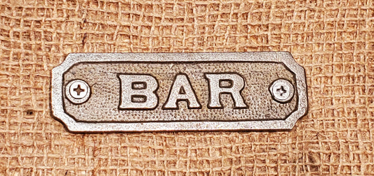 Bar - Spearhead Collection - Plaques and Signs - Hardware, Home Decor, Office Decor, Plaques and Signs